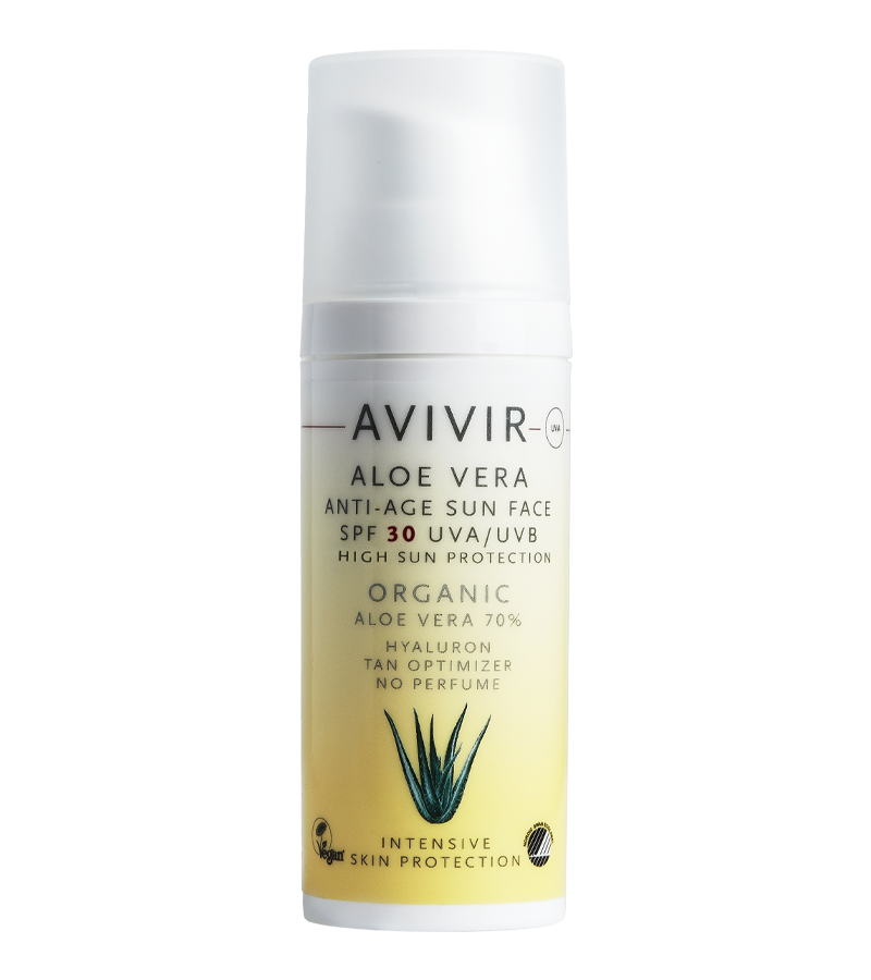 AVIVIR ALOE VERA Sun Face Anti Wrinkle SpF30 50ml